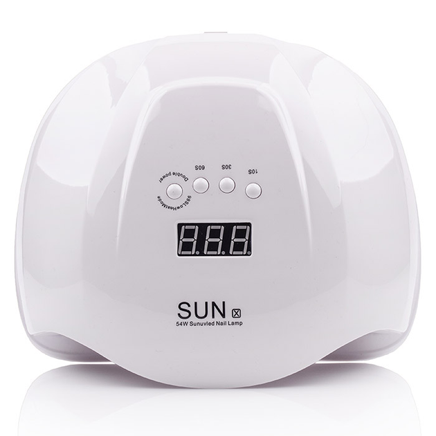 Стартовий набір для манікюру з гель-лаком, лампою Sun X, 54 Вт та фрезером ZS-601 (манікюрний набір для початківців) - зображення 2