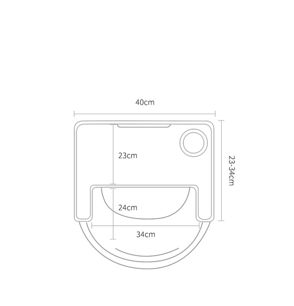 Krzesełko do karmienia Hedo regulowane Szare (5904041148026) - obraz 8