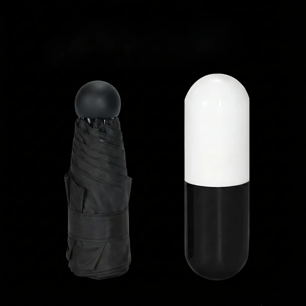 Кишеньковий парасольку у футлярі капсула Umbrella Capsule M+ U1 Black - Фото 3 Кишеньковий парасольку у футлярі капсула Umbrella Capsule M+ U1 Black - зображення 3