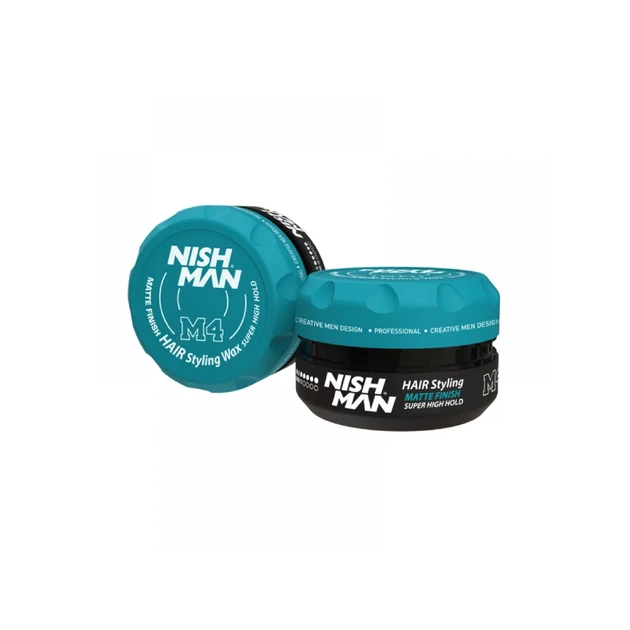 Матовий віск для стилізації волосся Nishman Matte Finish Hair Styling Wax M4 30мл - Фото 1 Матовий віск для стилізації волосся Nishman Matte Finish Hair Styling Wax M4 30мл - изображение 1