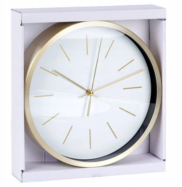 Zegar ścienny Vilde 25 cm Biały złoty 569933 (5904316470432) - obraz 4