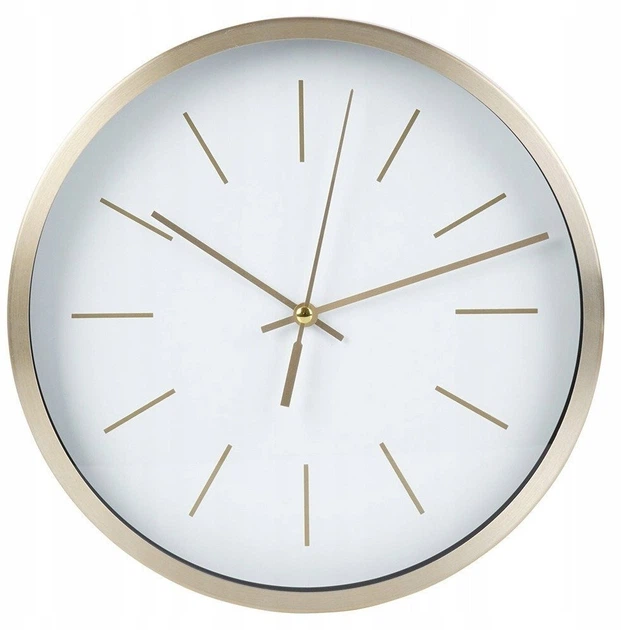 Zegar ścienny Vilde 25 cm Biały złoty 569933 (5904316470432) - obraz 2