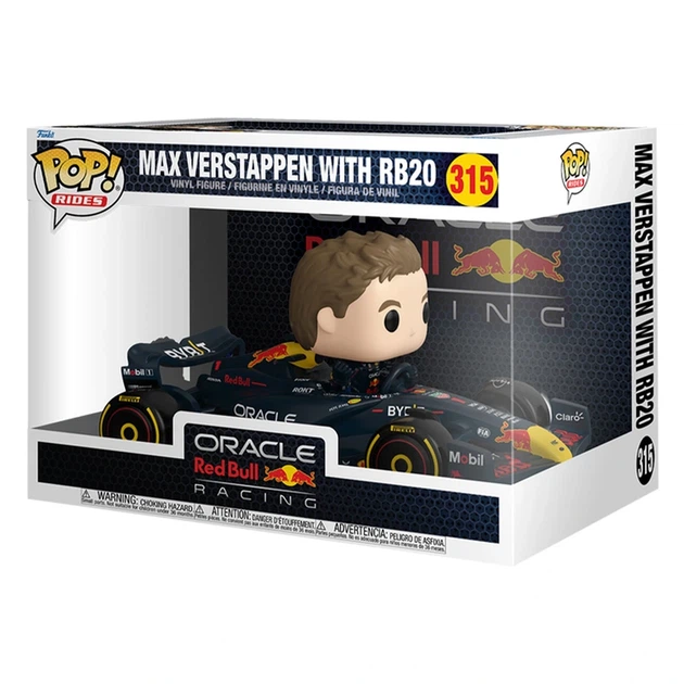 Ігрова фігурка FUNKO POP! Rides серії "Формула-1" - МАКС ФЕРСТАППЕН З RB20 - Фото 1 Ігрова фігурка FUNKO POP! Rides серії "Формула-1" - МАКС ФЕРСТАППЕН З RB20 - изображение 1