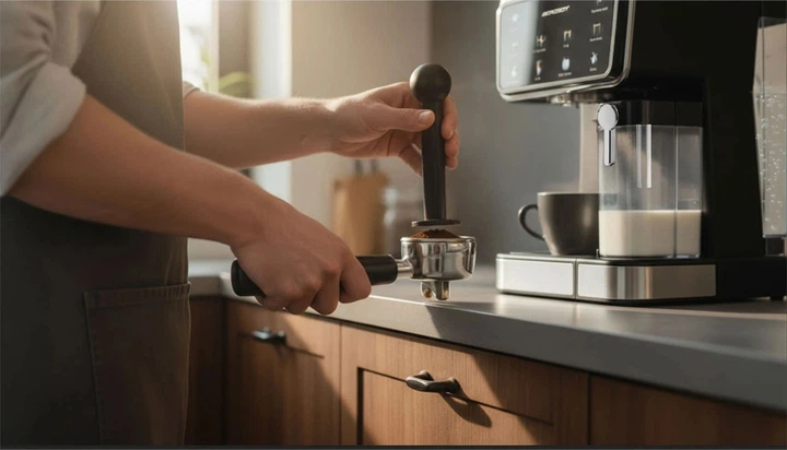 Кавоварка рожкова Berdsen BD-773 Чорна - зображення 11