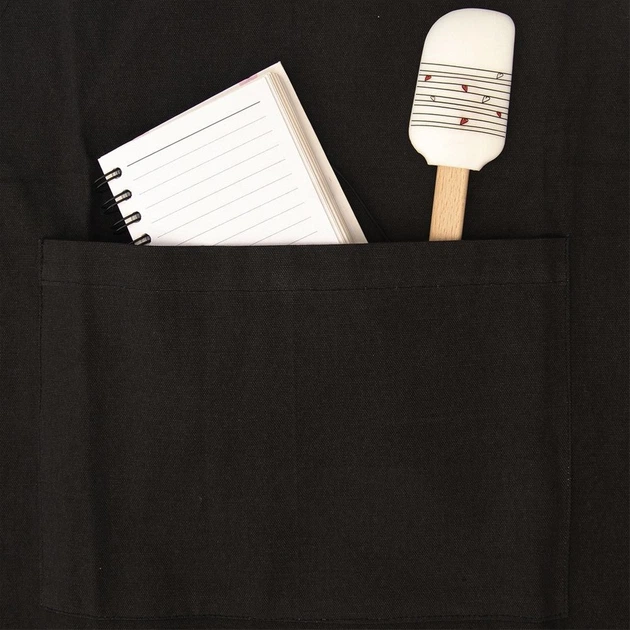 Кухонний фартух Orion Серце чорний 87 см (8592381179809) - зображення 4