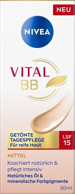 Krem BB Nivea Vital BB SPF 15 nawilżający 50 ml (4006000168234) - obraz 3