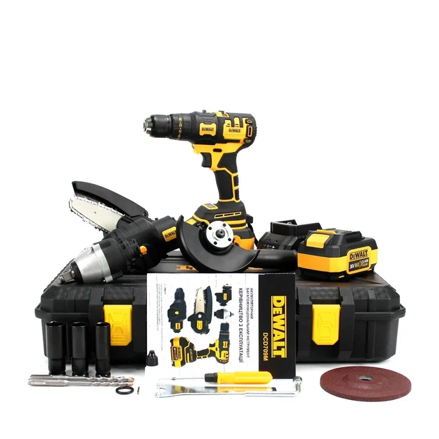 Многофункциональный аккумуляторный набор DeWalt DCD709M 5в1 (36V, 6Ah) – комплект насадок: шуруповерт, пила, гайковерт, УШМ, перфоратор для домашнего и профессионального использования - Фото 12 Многофункциональный аккумуляторный набор DeWalt DCD709M 5в1 (36V, 6Ah) – комплект насадок: шуруповерт, пила, гайковерт, УШМ, перфоратор для домашнего и профессионального использования - изображение 12