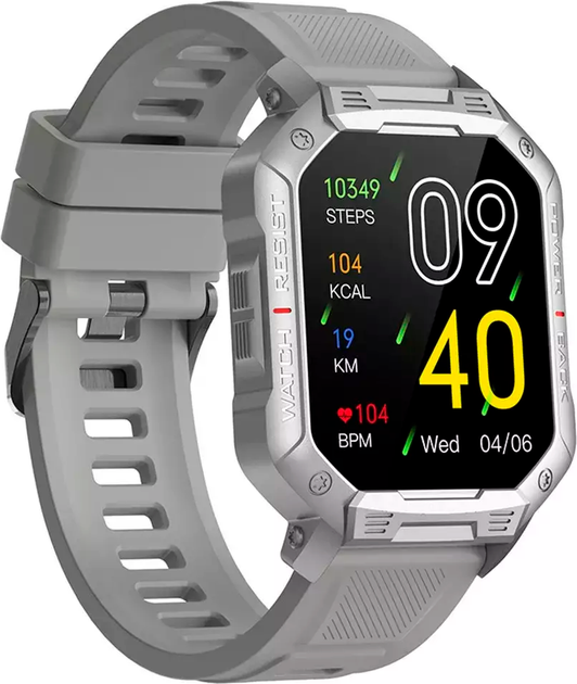 Smartwatch Kumi U3 Pro Silver (KU-U3P/SR) - obraz 3