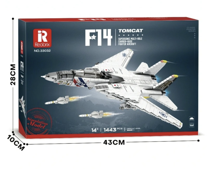 ＜EXTREME＞TOMCAT REGALO Конструктор Reobrix 33032 Реактивний винищувач літак F14 Tomcat