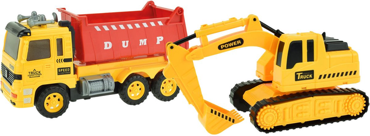 Ігровий набір Toi-Toys Самоскид з екскаватором зі світлом та звуком (8719904240697) - зображення 2