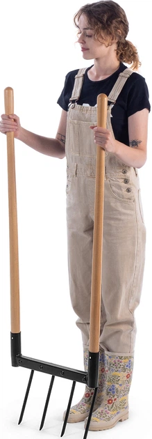 Садові вила для розпушування землі з ручками Kadax 134 см (K10900) - зображення 7