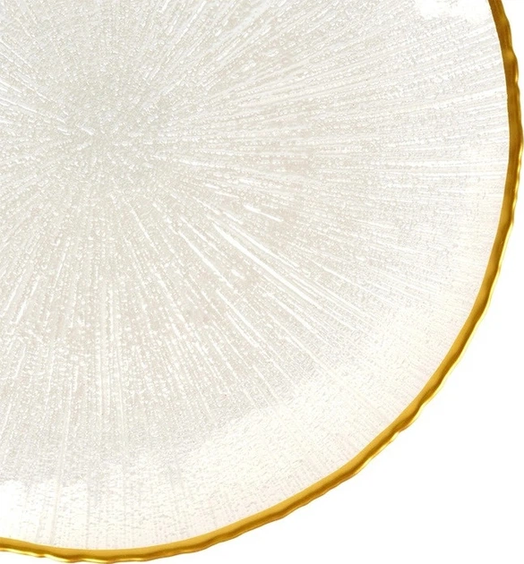 Patera na tort Home & Styling Collection na nóżce szklana biała 21 cm (8721037511292) - obraz 3