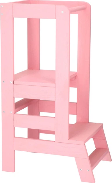 Podest Springos Pomocnik kuchenny dla dzieci 90 cm Różowy (5907719419916) - obraz 4