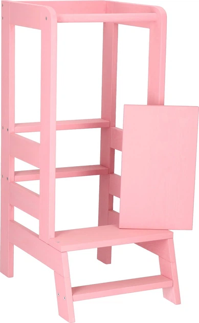 Podest Springos Pomocnik kuchenny dla dzieci 90 cm Różowy (5907719419916) - obraz 6