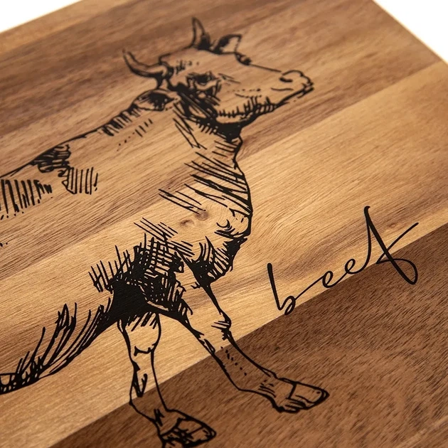 Deska do krojenia Orion drewniana do mięsa 36 x 24 cm (8592381224363) - obraz 2