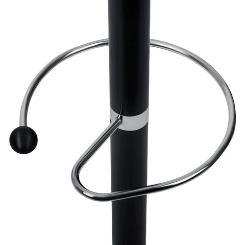 Wieszak na ubrania Massido stojący z marmurową podstawą 176 cm Czarny 684100 (5903890613389) - obraz 4