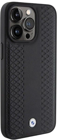 Etui plecki BMW Leather Diamond Pattern do Apple iPhone 15 Pro Max Black (3666339142575) - obraz 4
