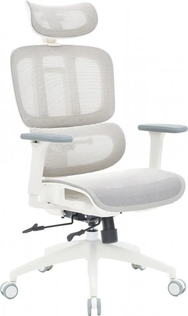 Офисное кресло для персонала OfficePro Skyline OC680-W-LG-LG White/Light Gray - Фото 6 Офисное кресло для персонала OfficePro Skyline OC680-W-LG-LG White/Light Gray - изображение 6