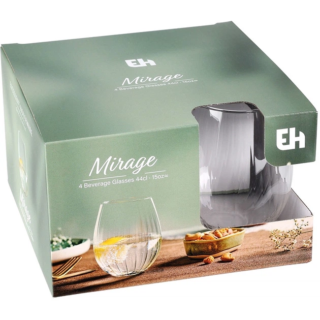Набір склянок Excellent Houseware 4 x 400 мл (8721037279949) - зображення 4