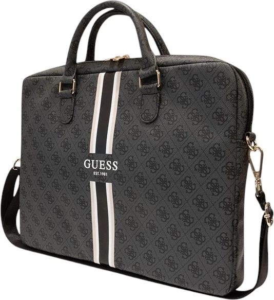 Torba na laptopa Guess 4G Printed Stripes 16" Black (3666339119522) - obraz 2