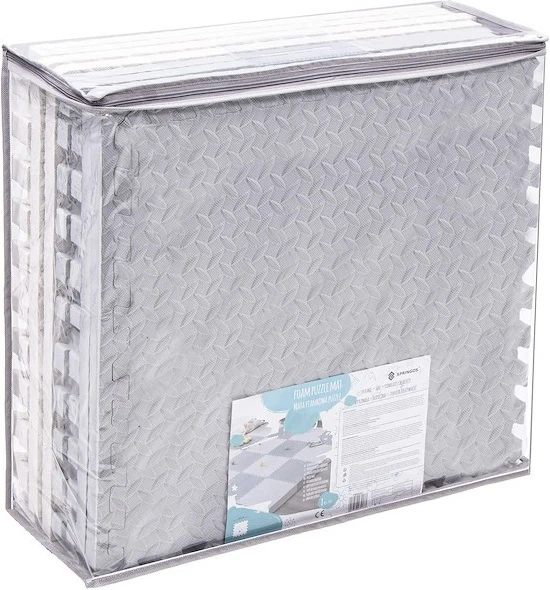 Mata piankowa puzzle dla dzieci Springos 230 x 120 cm Kremowo-szara FM0032 (5907719472133) - obraz 6