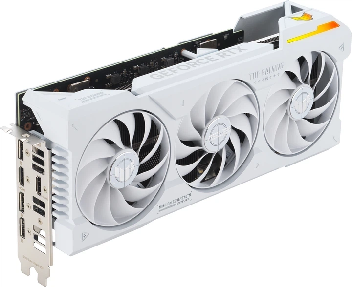 Видеокарта ASUS PCI-Ex GeForce RTX 4070 Ti SUPER TUF Gaming BTF White OC Edition 16GB GDDR6X (256bit) (2670/21000) (2 x HDMI, 3 x DisplayPort) (TUF-RTX4070TIS-O16G-BTF-WHITE) - изображение 5