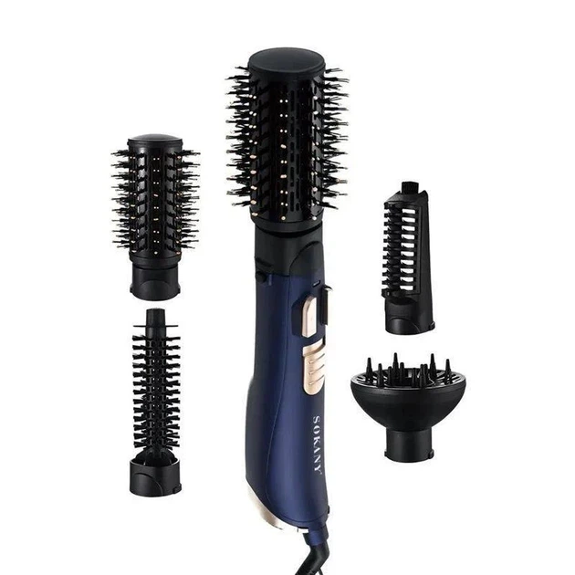 Фен-щётка для укладки волос Sokany SK-15007, ионизация, 2 режима, 1400 Вт (87329) - изображение 4