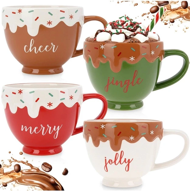 Zestaw kubków Home & Styling Collection ceramicznych 420 ml 4 szt (8721037233149) - obraz 3