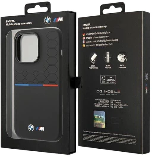 Etui plecki BMW Silicone Pattern do Apple iPhone 15 Pro Max Black (3666339144340) - obraz 8