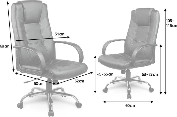 Офісне крісло Sofotel EG-221 Чорне 2210 (5902041313338) - зображення 4