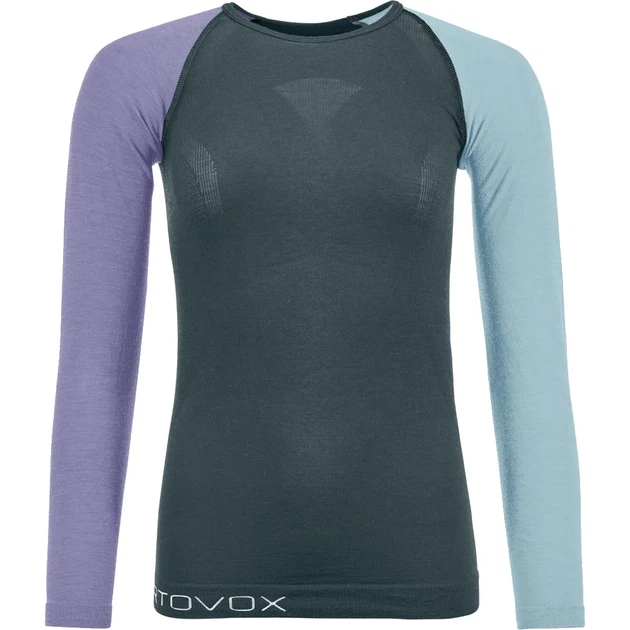 Термофутболка женская анатомическая Ortovox 120 Comp Light Long Sleeve Wmn Dark arctic grey L (100080947) - изображение 4