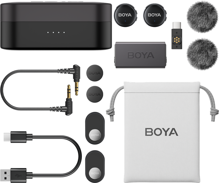 Бездротовий мікрофон Boya LINK 3-02 Type-C/TRS Black - зображення 4