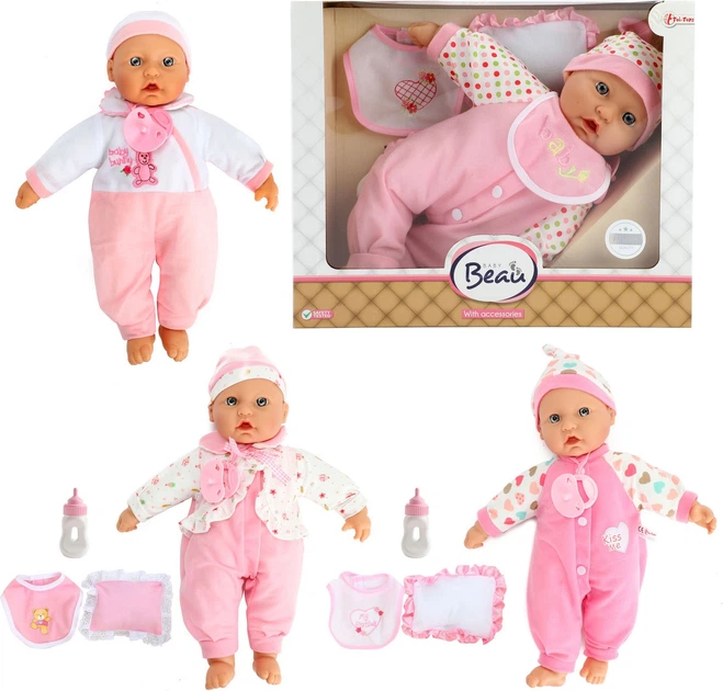 Лялька Toi-Toys Baby Beau з аксесуарами 40 см 2420792 (8714627020212) - зображення 2