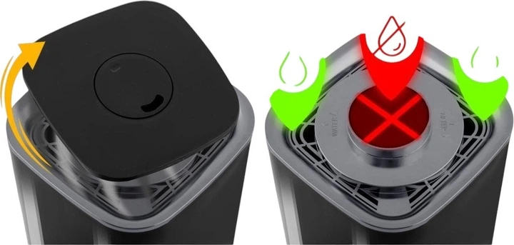 Зволожувач повітря Berdsen BD-502 Чорний - зображення 8