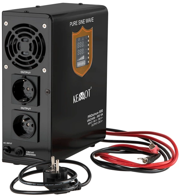 Zasilacz UPS Kemot PROsinu 500 12V 230V 500VA/300W (5901890019019) - obraz 2