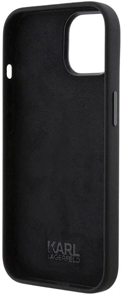 Панель Karl Lagerfeld Silicone Ikonik Metal Pin для Apple iPhone 15 Black (3666339165994) - зображення 6