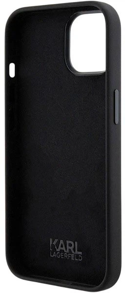 Etui Karl Lagerfeld Silicone Choupette Metal Pin do Apple iPhone 15 Black (3666339166366) - obraz 6