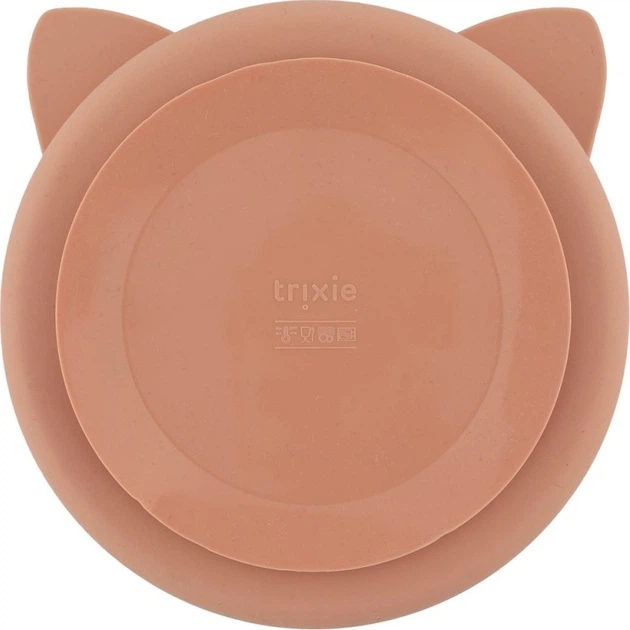 Talerz Trixie Kot silikonowy trójdzielny z przyssawką 19 x 19 x 3.5 cm (5400858964519) - obraz 2