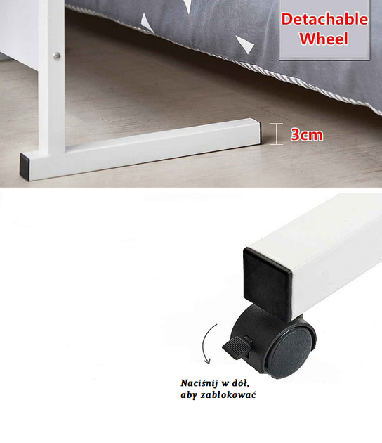 Stolik kawowy Hedo 59923 stolik pod laptopa regulowany Drewniany (5904041123658) - obraz 4