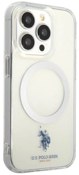 Etui U.S. Polo Assn. MagSafe Collection do Apple iPhone 15 Pro Transparent (3666339171933) - obraz 2