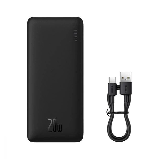 Павербанк Baseus Airpow 10000 mAh 20W Швидка зарядка Quick Charge 3.0/Power Delivery 3.0 (PPQD090001) Чорний - изображение 2