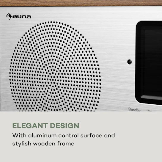Інтернет радіо Auna Silver star mini Світле дерево - Уцінка - зображення 4