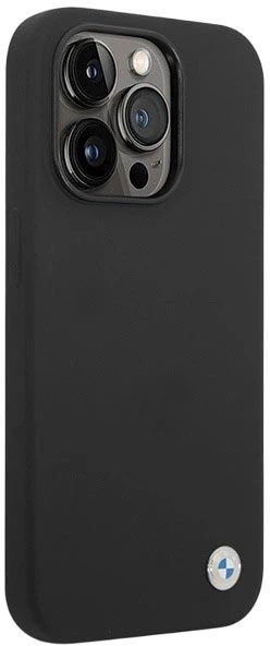 Etui plecki BMW Silicone Metal Logo do Apple iPhone 15 Pro Black (3666339200091) - obraz 4