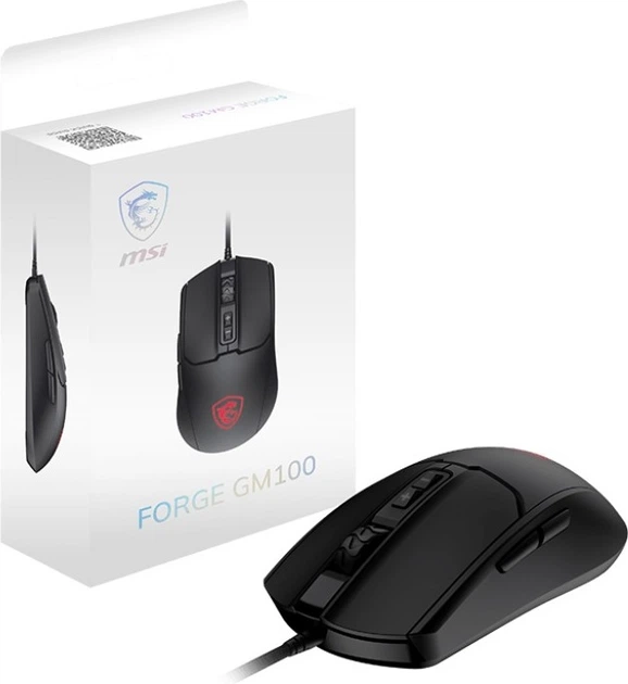 Mysz MSI FORGE GM100 USB Black - obraz 5