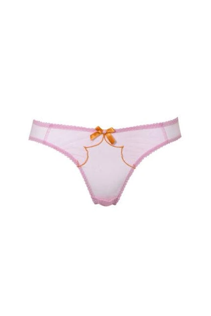 Комплект Agent Provocateur Lorna (бюстгальтер 32C+ слипы 2) мажента-оранж - изображение 5
