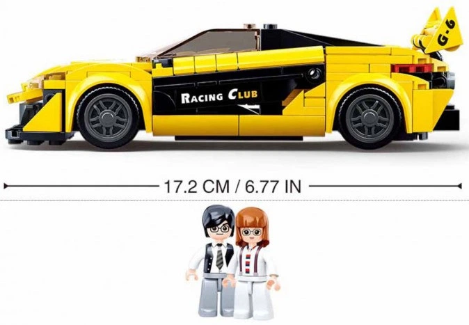 Klocki konstrukcyjne Sluban English Supercar 283 elementy M38-B0956 (6938242958169) - obraz 5