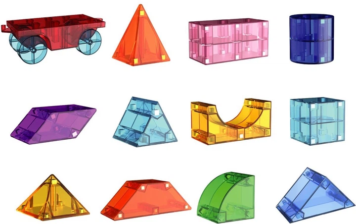 Klocki magnetyczne Cubixx 85 elementów 501003 (5414699000398) - obraz 2