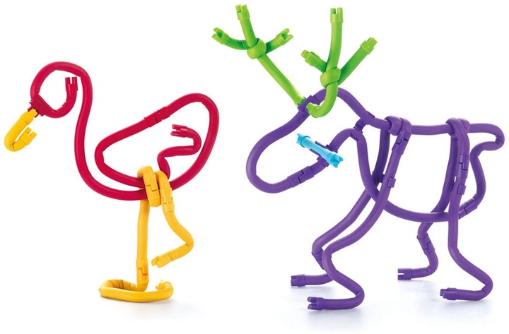 Еластичні будівельні стрижні Clics Spaghetteez 3D 160 елементів 101003 (5425002307769) - зображення 4