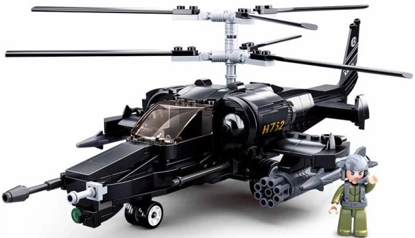 Klocki konstrukcyjne Sluban Combat helicopter 330 elementów M38-B0752 (6938242956127) - obraz 2