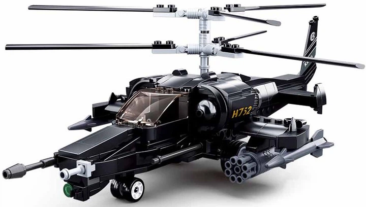Klocki konstrukcyjne Sluban Combat helicopter 330 elementów M38-B0752 (6938242956127) - obraz 3